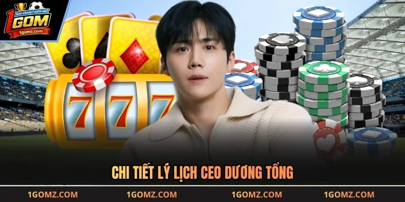 Chi tiết lý lịch CEO Dương Tổng