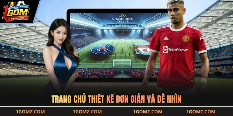Trang chủ thiết kế đơn giản và dễ nhìn