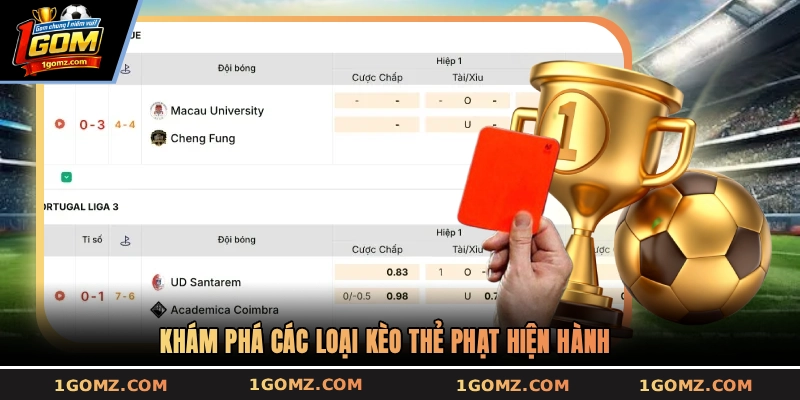 Khám phá các loại kèo thẻ phạt hiện hành