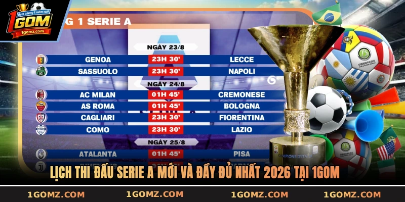 lịch thi đấu Serie A