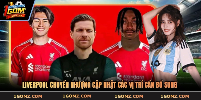 Liverpool chuyển nhượng cập nhật các vị trí cần bổ sung
