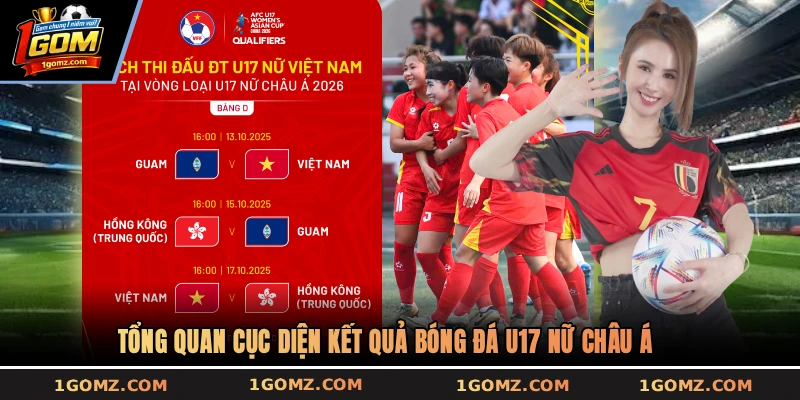 Tổng quan cục diện kết quả bóng đá U17 nữ Châu Á